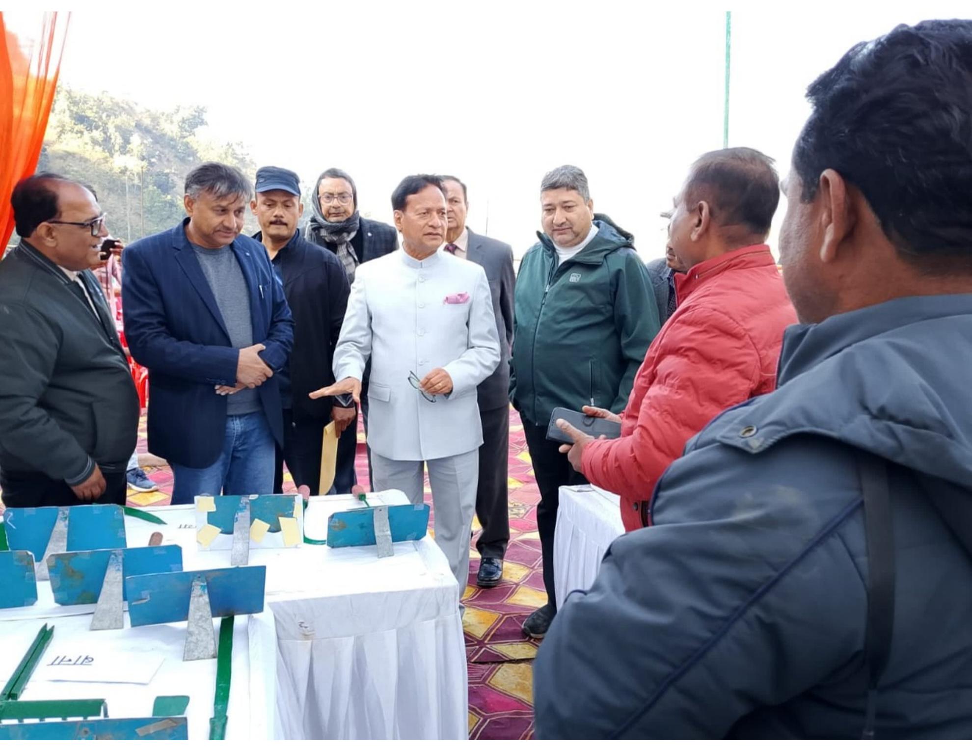 Institutional visit and agricultural model display